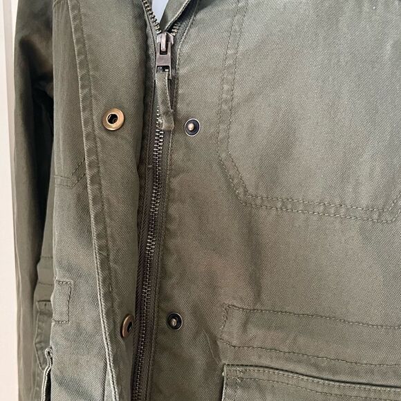 Madewell Surplus Olive Green Fall English Countryside 100% Cotton Jacket sz XXS - Picture 11 of 14